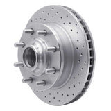 Dynamic Friction 1971-1995 Chevrolet C20 Front Right Drilled Silver Brake Rotor by Dynamic Friction Company 621-48004R