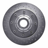 Dynamic Friction 1971-1995 Chevrolet C20 Front Right Drilled Silver Brake Rotor by Dynamic Friction Company 621-48004R