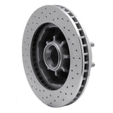 Dynamic Friction 1971-1995 Chevrolet C20 Front Right Drilled Silver Brake Rotor by Dynamic Friction Company 621-48004R