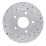Dynamic Friction 1972-1998 Buick Blazer Front Left/ Rear Left Drilled Silver Brake Rotor by Dynamic Friction Company 621-48005L