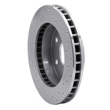 Dynamic Friction 1988-2000 Chevrolet Blazer Front Left Drilled Silver Brake Rotor by Dynamic Friction Company 621-48008L