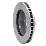 Dynamic Friction 1988-2000 Chevrolet Blazer Front Right Drilled Silver Brake Rotor by Dynamic Friction Company 621-48008R