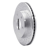 Dynamic Friction 1999-2008 Chevrolet Astro Front Left Drilled Silver Brake Rotor by Dynamic Friction Company 621-48036L