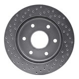 Dynamic Friction 1999-2008 Chevrolet Astro Front Right Drilled Silver Brake Rotor by Dynamic Friction Company 621-48036R