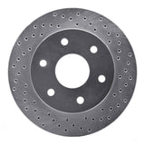 Dynamic Friction 1999-2008 Chevrolet Astro Front Right Drilled Silver Brake Rotor by Dynamic Friction Company 621-48036R