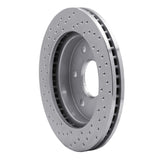 Dynamic Friction 1999-2008 Chevrolet Astro Front Right Drilled Silver Brake Rotor by Dynamic Friction Company 621-48036R