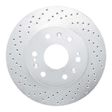 Dynamic Friction 2005-2020 Chevrolet Avalanche Front Left Drilled Silver Brake Rotor by Dynamic Friction Company 621-48050L