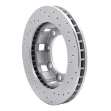 Dynamic Friction 1971-1991 Chevrolet C30 Pickup Front Left Drilled Silver Brake Rotor by Dynamic Friction Company 621-48064L
