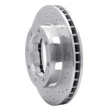 Dynamic Friction 1971-1991 Chevrolet C30 Pickup Front Right Drilled Silver Brake Rotor by Dynamic Friction Company 621-48064R