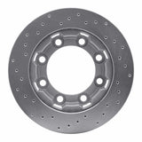 Dynamic Friction 1971-1991 Chevrolet C30 Pickup Front Right Drilled Silver Brake Rotor by Dynamic Friction Company 621-48064R