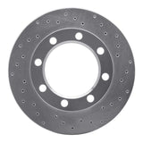 Dynamic Friction 1971-1991 Chevrolet C30 Pickup Front Right Drilled Silver Brake Rotor by Dynamic Friction Company 621-48064R