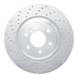Dynamic Friction 2011-2015 VPG MV-1 Front Left Drilled Silver Brake Rotor by Dynamic Friction Company 621-49001L