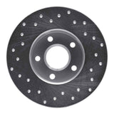 Dynamic Friction 1984-1987 Pontiac Fiero Rear Right Drilled Silver Brake Rotor by Dynamic Friction Company 621-52003R