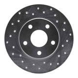 Dynamic Friction 1984-1987 Pontiac Fiero Rear Right Drilled Silver Brake Rotor by Dynamic Friction Company 621-52003R