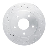 Dynamic Friction 1978-1981 Pontiac Firebird Rear Left Drilled Silver Brake Rotor by Dynamic Friction Company 621-52004L