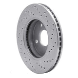 Dynamic Friction 2003-2010 Chevrolet Cobalt Front Left Drilled Silver Brake Rotor by Dynamic Friction Company 621-53002L