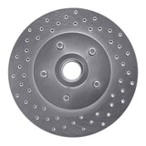 Dynamic Friction 1974-1980 Mercury Comet Front Left Drilled Silver Brake Rotor by Dynamic Friction Company 621-54014L