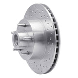 Dynamic Friction 1974-1980 Mercury Comet Front Right Drilled Silver Brake Rotor by Dynamic Friction Company 621-54014R
