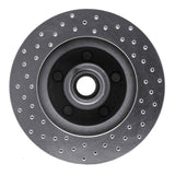 Dynamic Friction 1974-1980 Mercury Comet Front Right Drilled Silver Brake Rotor by Dynamic Friction Company 621-54014R