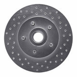 Dynamic Friction 1974-1980 Mercury Comet Front Right Drilled Silver Brake Rotor by Dynamic Friction Company 621-54014R