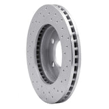 Dynamic Friction 1970-1993 Mercury Colony Park Front Left Drilled Silver Brake Rotor by Dynamic Friction Company 621-54029L