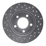 Dynamic Friction 1970-1993 Mercury Colony Park Front Right Drilled Silver Brake Rotor by Dynamic Friction Company 621-54029R