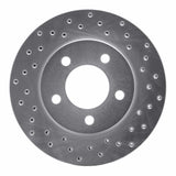 Dynamic Friction 1970-1993 Mercury Colony Park Front Right Drilled Silver Brake Rotor by Dynamic Friction Company 621-54029R