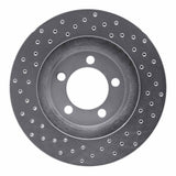 Dynamic Friction 1965-1966 Mercury Colony Park Front Right Drilled Silver Brake Rotor by Dynamic Friction Company 621-54043R