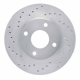 Dynamic Friction 2000-2015 Ford Ecosport (Mexico) Front Left Drilled Silver Brake Rotor by Dynamic Friction Company 621-54045L