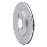 Dynamic Friction 2000-2006 Lincoln LS Rear Right Drilled Silver Brake Rotor by Dynamic Friction Company 621-54046R