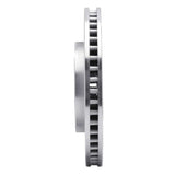 Dynamic Friction 2005-2010 Ford Mustang Front Left Drilled Silver Brake Rotor by Dynamic Friction Company 621-54056L