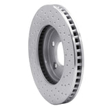 Dynamic Friction 2005-2010 Ford Mustang Front Left Drilled Silver Brake Rotor by Dynamic Friction Company 621-54056L