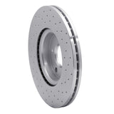 Dynamic Friction 2004-2019 Volvo C30 Front Left Drilled Silver Brake Rotor by Dynamic Friction Company 621-54069L