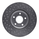 Dynamic Friction 2004-2019 Volvo C30 Front Right Drilled Silver Brake Rotor by Dynamic Friction Company 621-54069R