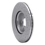 Dynamic Friction 2004-2019 Volvo C30 Front Right Drilled Silver Brake Rotor by Dynamic Friction Company 621-54069R