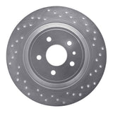 Dynamic Friction 2013-2020 Ford Escape Rear Right Drilled Silver Brake Rotor by Dynamic Friction Company 621-54072R