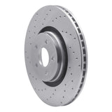 Dynamic Friction 2014-2019 Ford Focus Front Left Drilled Silver Brake Rotor by Dynamic Friction Company 621-54082L