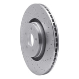 Dynamic Friction 2014-2019 Ford Focus Front Right Drilled Silver Brake Rotor by Dynamic Friction Company 621-54082R