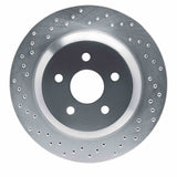 Dynamic Friction 2004-2007 Ford Freestar Rear Left Drilled Silver Brake Rotor by Dynamic Friction Company 621-54087L