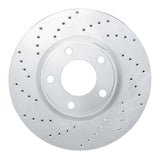 Dynamic Friction 2007-2008 Ford Edge Front Left Drilled Silver Brake Rotor by Dynamic Friction Company 621-54091L