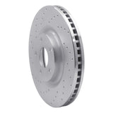 Dynamic Friction 2015-2020 Ford Edge Front Left Drilled Silver Brake Rotor by Dynamic Friction Company 621-54095L