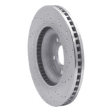 Dynamic Friction 2015-2020 Ford Edge Front Left Drilled Silver Brake Rotor by Dynamic Friction Company 621-54095L