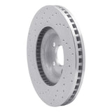 Dynamic Friction 2015-2020 Ford Edge Front Right Drilled Silver Brake Rotor by Dynamic Friction Company 621-54095R
