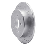 Dynamic Friction 1995-2002 Ford Explorer (Excl Sport) Rear Right Drilled Silver Brake Rotor by Dynamic Friction Company 621-54142R