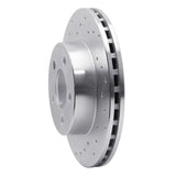 Dynamic Friction 1995-2002 Mazda B2300 Front Left Drilled Silver Brake Rotor by Dynamic Friction Company 621-54144L