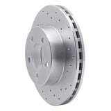 Dynamic Friction 1995-2002 Mazda B2300 Front Right Drilled Silver Brake Rotor by Dynamic Friction Company 621-54144R