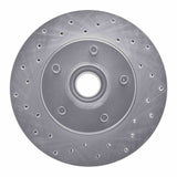 Dynamic Friction 1998-2002 Mazda B2500 Front Left Drilled Silver Brake Rotor by Dynamic Friction Company 621-54165L
