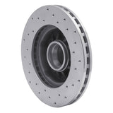 Dynamic Friction 1998-2002 Mazda B2500 Front Left Drilled Silver Brake Rotor by Dynamic Friction Company 621-54165L