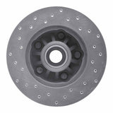 Dynamic Friction 1998-2002 Mazda B2500 Front Right Drilled Silver Brake Rotor by Dynamic Friction Company 621-54165R