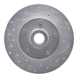 Dynamic Friction 1998-2002 Mazda B2500 Front Right Drilled Silver Brake Rotor by Dynamic Friction Company 621-54165R